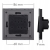 Nástenný PIR Snímač Pohybu Sklenený Čierny MIUUN