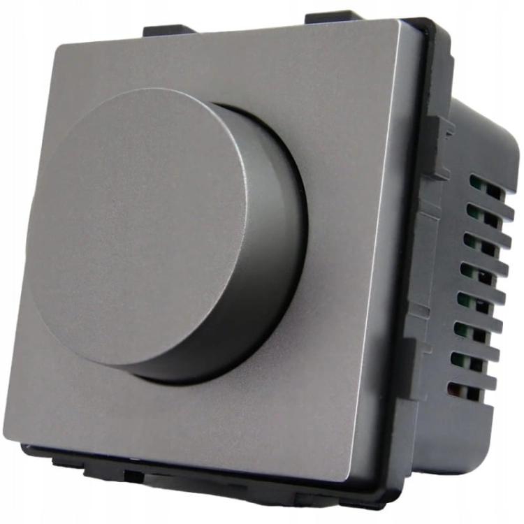 Otočný Stmievač Svetla Sivý Set S PCV Rámikom