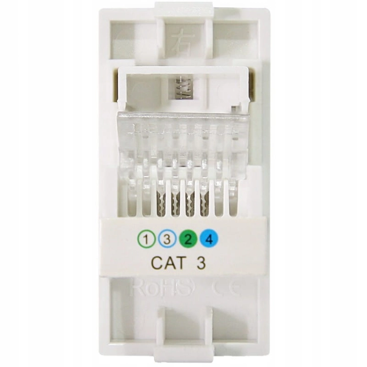 Modul Telefónna Zásuvka 4 Pin Biela Do Rámikov MIUUN