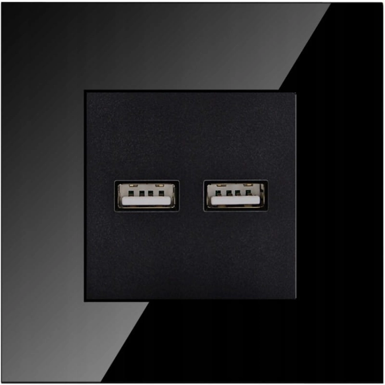 Dvojitá USB Nabíjačka Typ A+A 3.1A Čierna MIUUN