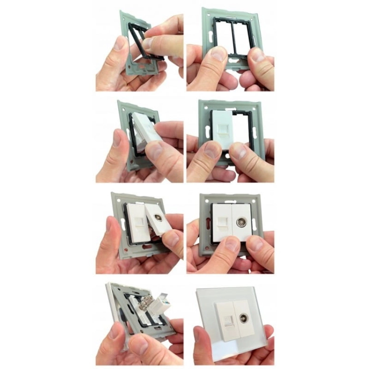 Modul HDMI Zásuvka Biela Do Rámikov MIUUN