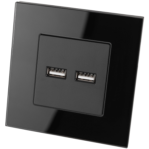 Dvojitá USB Nabíjačka Typ A+A 3.1A Čierna MIUUN
