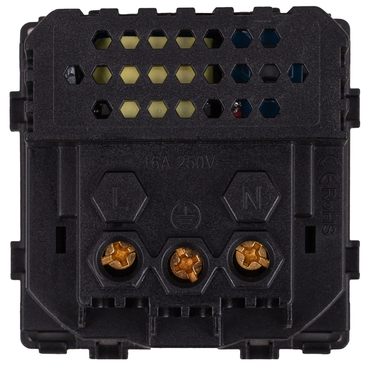 Modul Zásuvka Schuko S Uzemnením Bez Kolíka + Dvojitá USB Nabíjačka 2.4A Typ A+C 20W Sivá Do Rámikov