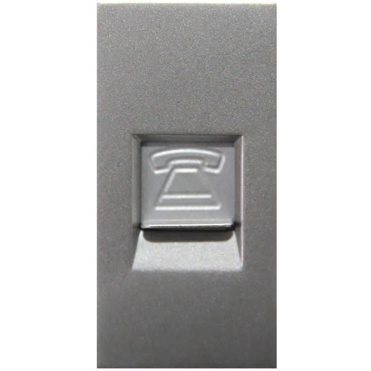 Modul Telefónna Zásuvka 4 PIN Sivá Do Rámikov MIUUN