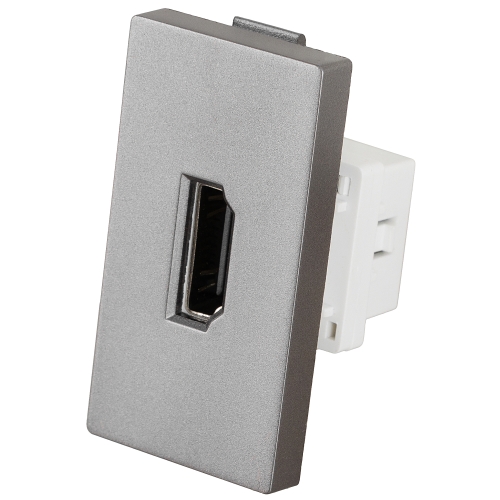 Modul HDMI Zásuvka Sivá Modul Do Rámikov