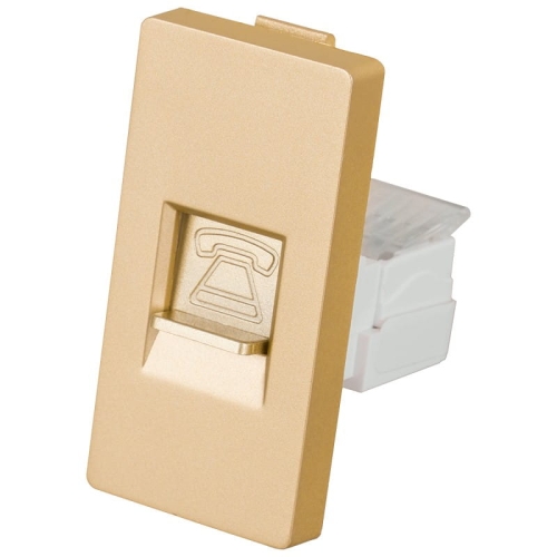 Modul Telefónna Zásuvka 4 PIN Zlatá Do Rámikov