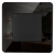Vypínač Prepínač Jednoduchý Klasický Hladký Sklenený Lesk Čierny MIUUN