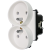 Modul Dvojitá Zásuvka S Kolíkom Biela Do Rámikov MIUUN