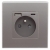 Sivá Zásuvka S Kolíkom + USB A+C 20W Set S PCV Rámikom