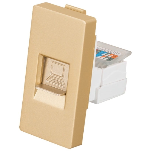 Modul Počítačová Zásuvka RJ45 Kat 6 Zlatá Do Rámikov