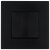 Spínač Monostabilný Trojitý Hladký Sklenený Matný Čierny MIUUN