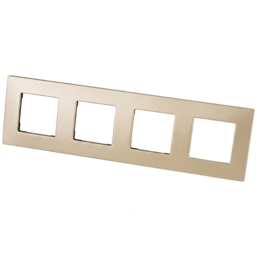 Sklenený Rámik Matný Štvornásobný Zlatý Zvislý Vodorovný Do Modulov MIUUN