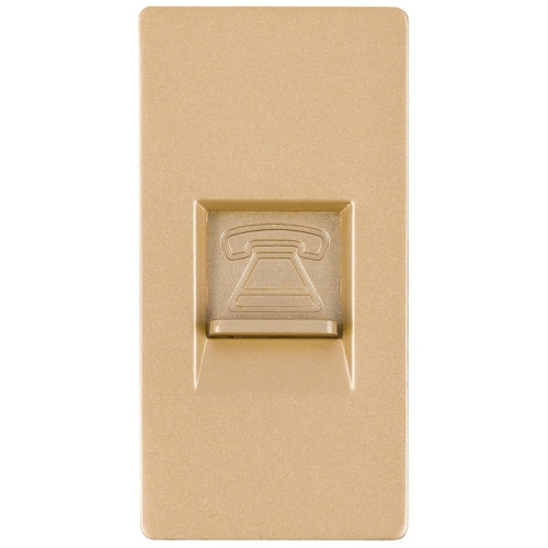 Modul Telefónna Zásuvka 4 PIN Zlatá Do Rámikov