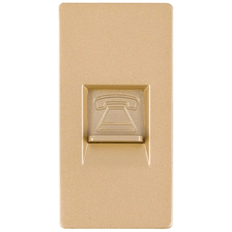 Modul Telefónna Zásuvka 4 PIN Zlatá Do Rámikov