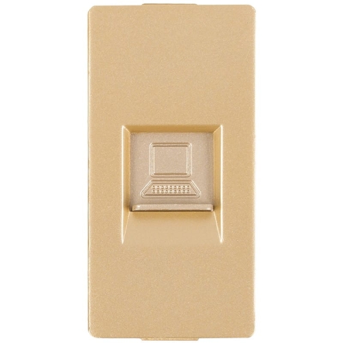 Modul Počítačová Zásuvka RJ45 Kat 6 Zlatá Do Rámikov