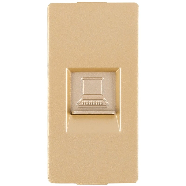 Modul Počítačová Zásuvka RJ45 Kat 6 Zlatá Do Rámikov