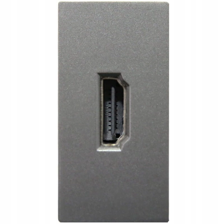 Modul HDMI Zásuvka Sivá Modul Do Rámikov